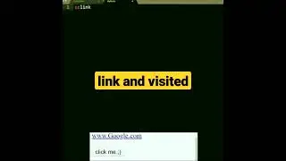 link and visited | css tutorial 