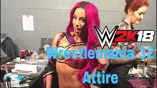 WWE 2K18 SASHA BANKS (Wrestlemania 32 attire)