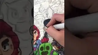 Day 9 Drawing EVERY Brawler - Edgar😱 