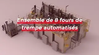 Set of 8 automated tempering furnaces - SAT Thermique