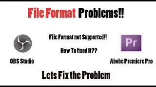 How to support OBS studio screen video in adobe Premiere Pro