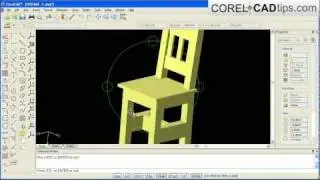CorelCAD - creating a chair demo