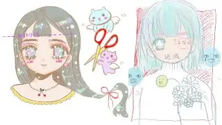 Doodle Compilation PART2- Crystal Neko How to Draw Manga Digital Speed Painting