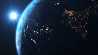 Земля, вид из космоса. Earth seen from space.