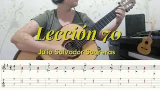 Lección 70 - Julio S.  Sagreras (tutorial + tabs)