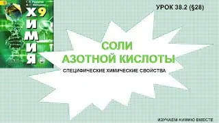ОГЭ/ЕГЭ/Соли азотной кислоты.  Специфические химические свойства.