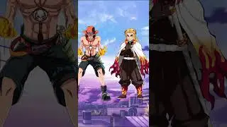 ( Rengoku vs Ace ) anime fights part 3 #anime #fighting #shorts