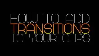 How to add transitions in Premiere Pro.