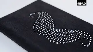 fitBAG Pop Series with Swarovski® Crystals - Black Moustache