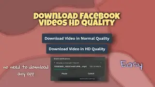 How to Download Facebook Videos to Phone Gallery | HD  Quality |Without downloading any app