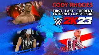 WWE 2K23 - Cody Rhodes Entrance Fist - Last - Current (Comparison)