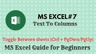 MS Excel #7 | Text To Column | Guide for Beginners | HINDI