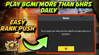 BGMI 6 HOURS LIMIT SOLUTION 😍 HOW TO REMOVE TIME LIMIT IN BGMI | ANDROID & IOS | 4.1 UPDATE | PUBG