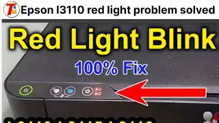 Epson l3110 printer Red light problem solved