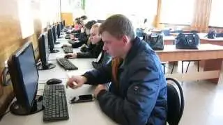 Экологи в компьютерном кабинете