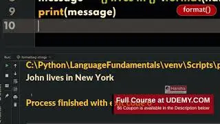 #14 Formatting Strings | Python Tutorial for Beginners