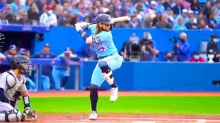 Bo Bichette Slow Motion Home Run Baseball Swing Hitting Mechanics Instruction Video Highlight Tips