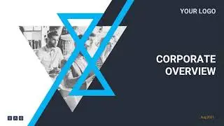 How to Make a Stunning Corporate Cover Slide In PowerPoint 🔥🔥 Free PowerPoint Template