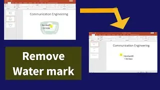 How to Remove Logo/Text Watermark in PowerPoint on all slides.লোগো /টেক্সট ওয়াটার মার্ক রিমুভ করুন