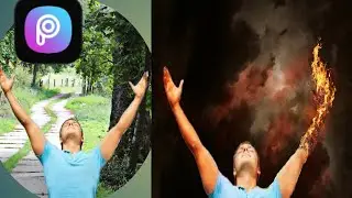 Pengeditan Picsart   Efek Tangan Api  II Tutorial Pengeditan PicsArt 2021