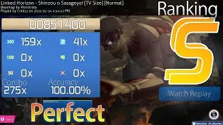 Osu! - Shinzou wo Sasageyou - Attack on Titan Op 3 (TV Size) (Normal) 100% SS