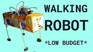 Walking Robot made of Orange Juice Carton Box