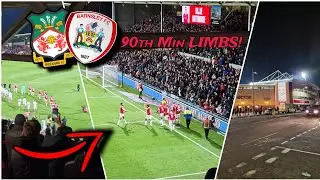 90+2 MIN WINNER & LIMBS FOR HOLLYWOOD FC/ Wrexham Vs Barnsley Vlog!