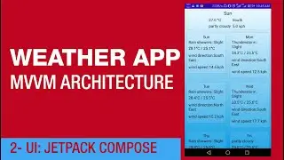 How To Create Weather App Using MVVM Architecture In Android Studio - UI Part