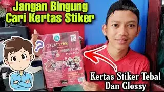 Kertas Stiker Tebal dan Glossy, Cocok buat jualan stiker