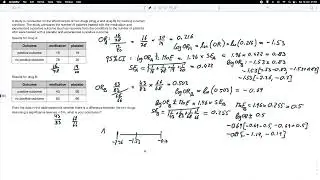 Calculating odds and risks
