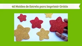 40 Moldes de Estrela para Imprimir Grátis