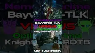 NEMESIS PRIME BAYVERSE-TLK 🆚 OPTIMUS PRIMAL KNIGHTVERES-ROTB #transformrs #edit