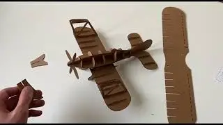 Magniart. Видео-инструкция по сборке модели из картона - 3д пазл САМОЛЁТ