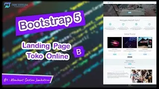 Tutorial Bootstrap 5 Landing Page Toko Online #4. Section Jumbotron