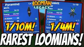 Top 5 Most RARE LOOMIANS FOUND In Loomian Legacy!