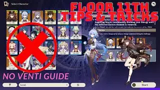 Spiral abyss Floor 11 Guide with no Venti | Genshin Impact 1.4