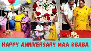 Anniversary celebration of my mom and dad || Special day || Anniversary special blog ||