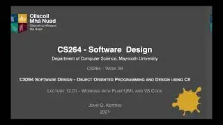 CS264 W06 L12 01 Working with PlantUML and VS Code