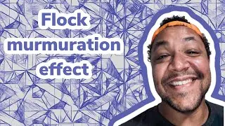 particle behavior based on murmuration 2dimensions