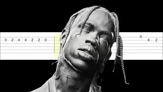 Travis Scott - FE!N (Easy Guitar Tabs Tutorial)