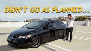 Rolling Fenders & installing New Tire Set Up On My 8th Gen Civic Si