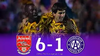 Arsenal FC - Austria Wien 6-1 | European Cup 1991-1992
