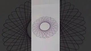 Black Purple spirograph 