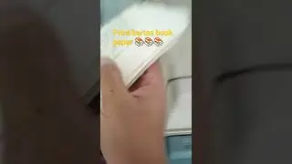 ngeprint pakai kertas book paper