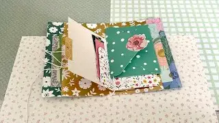 Flat Folio Style Folder | Use Your Paper Stash | TUTORIAL | @septeria18