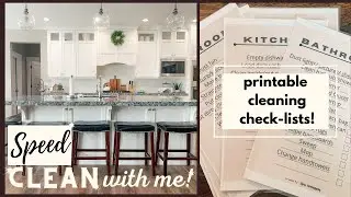SPEED CLEAN WITH ME // CLEANING CHECKLIST // CLEANING MOTIVATION