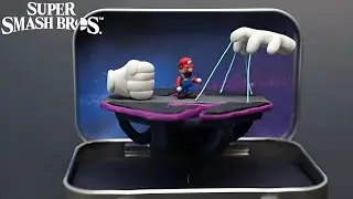 Mario Vs. Master Hand Boss Battle Inside Of An Altoids Tin (Smash Bros.)