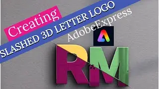 Creating slash 3d logo | AdobeExpress Tutorial