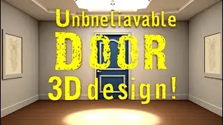 ✨Most Realistic 3D Door Ever Made in SketchUp! 😱 Watch Till the End!