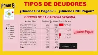 Power BI:  Cobranza Tipos de Deudores
